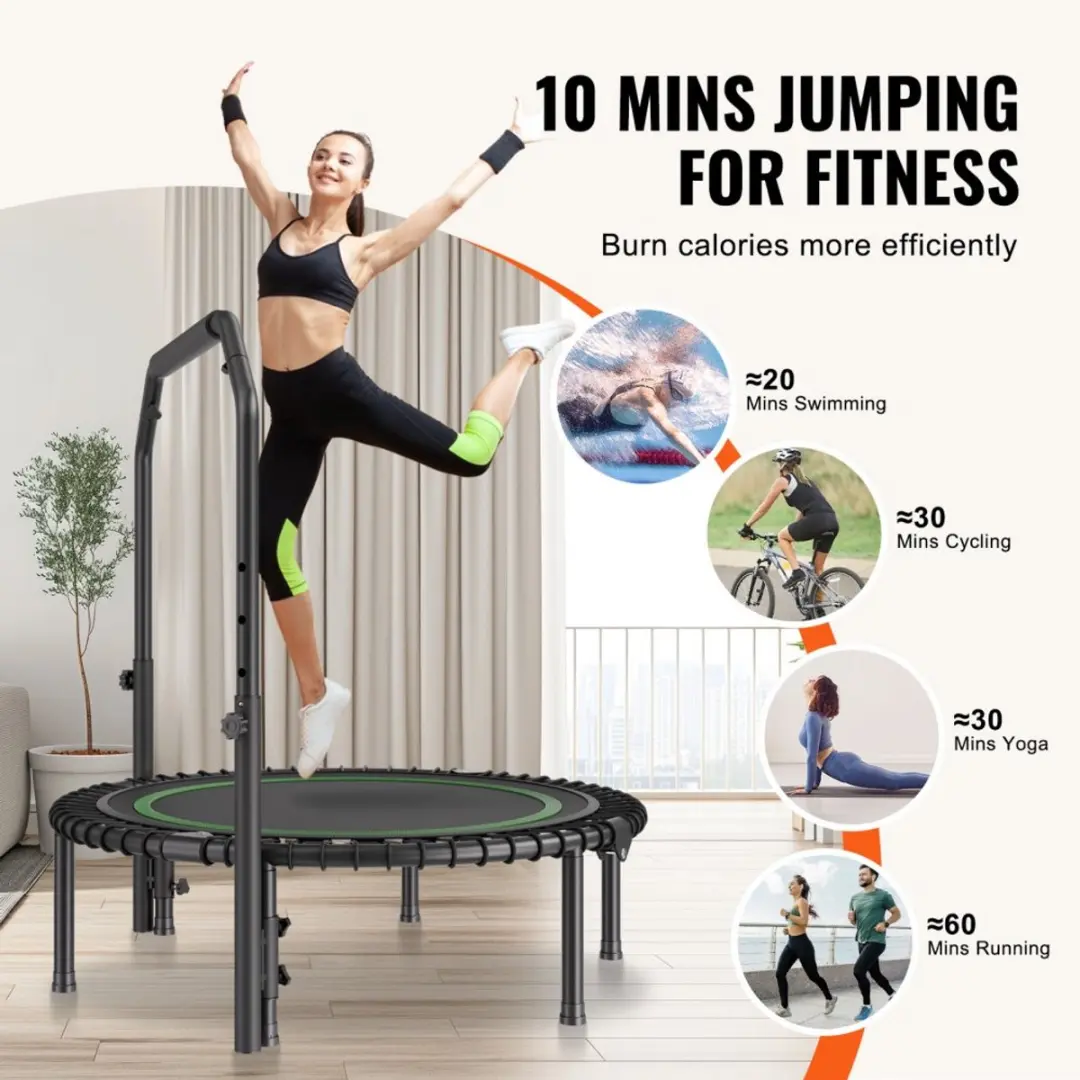 Mini Trampoline TX-B6232C-40in+C - 102cm - 150kg - Opvouwbaar