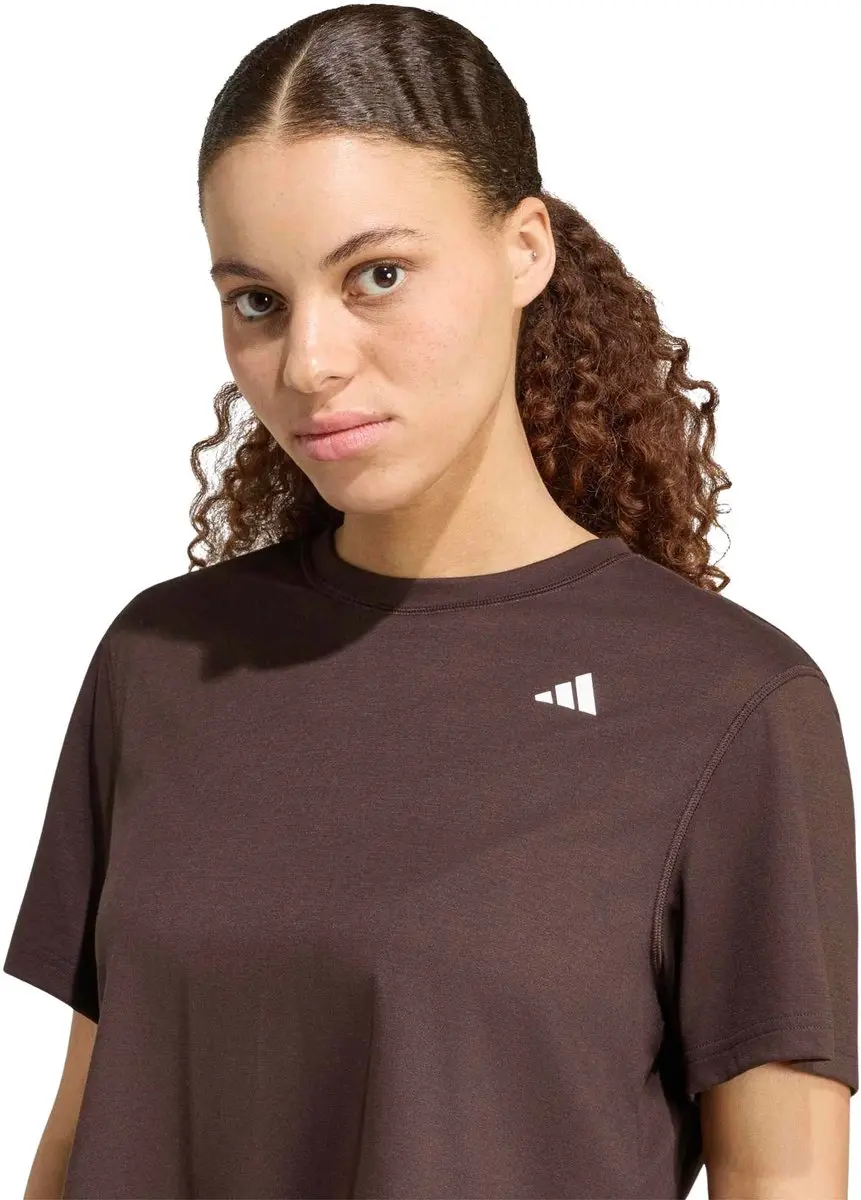 adidas Essentials Boxy Shirt Dames XS - Bruin