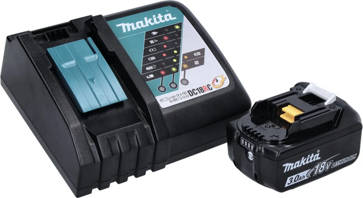 Makita DTW 251 RF1J Slagmoersleutel 18V 230Nm - 1x3.0Ah Accu + Lader + Makpac