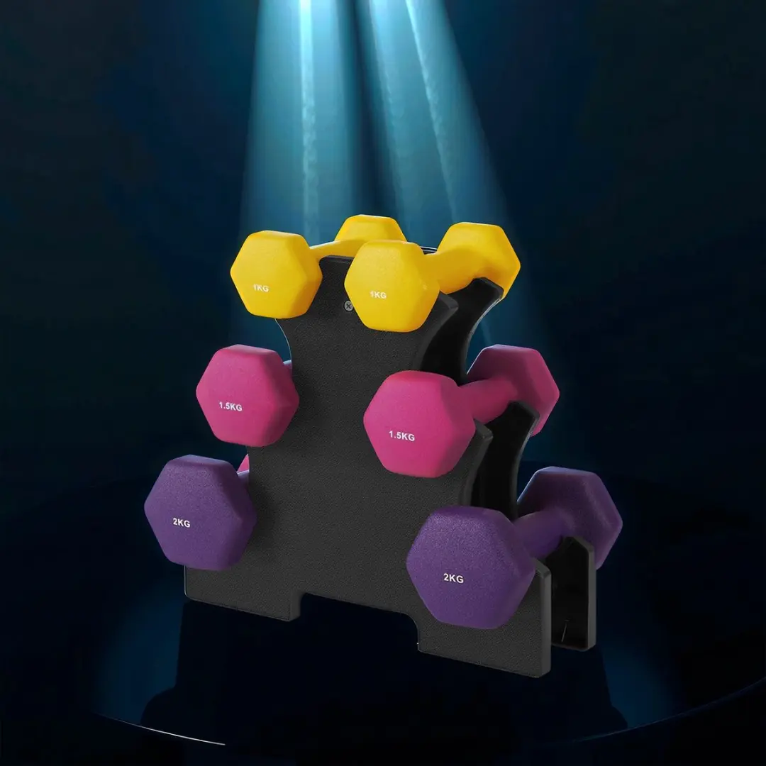 Songmics Hex Neopreen Halterset - Meerkleurig