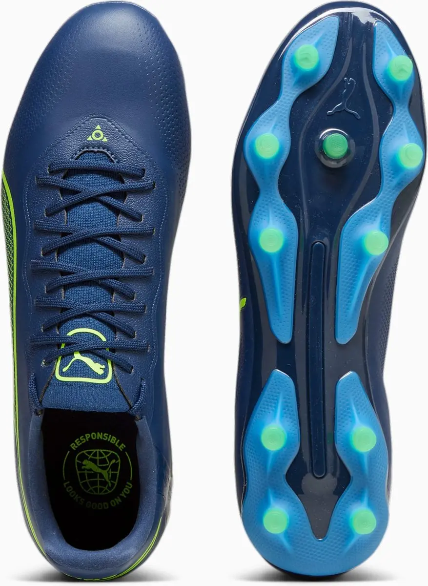 PUMA KING PRO FG/AG Voetbalschoenen - Blauw