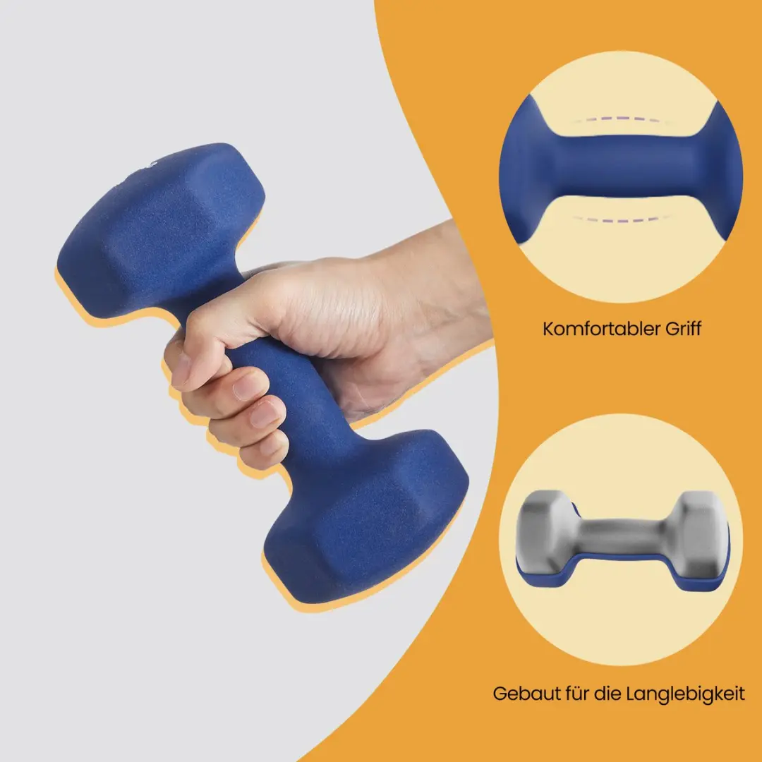 Songmics Halters 5 kg - Set van 2 Stuks - Blauw