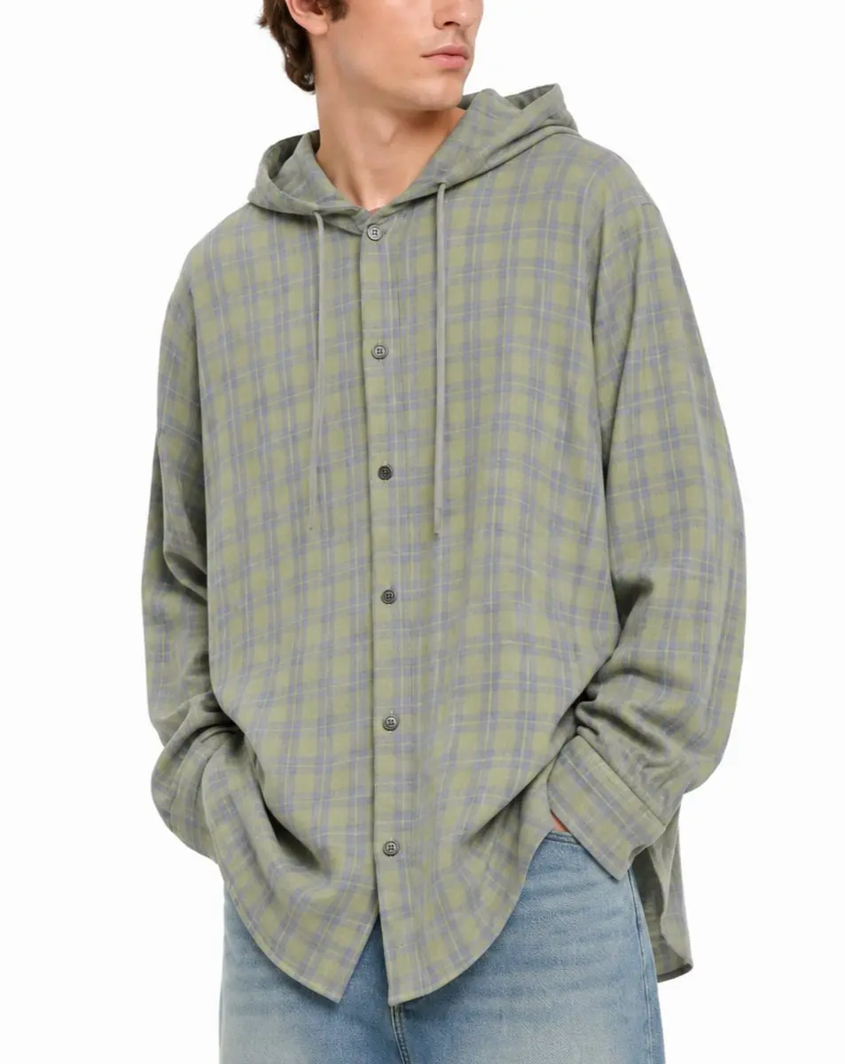 Diesel S-dewny-hood-b Heren Flanel Overshirt