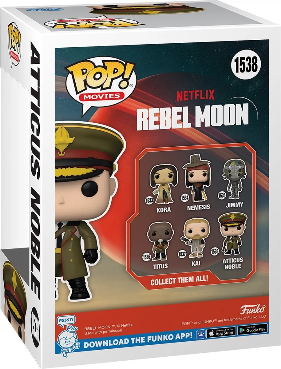 Funko Pop Movies Rebel Moon Atticus Noble #1538 - Multi