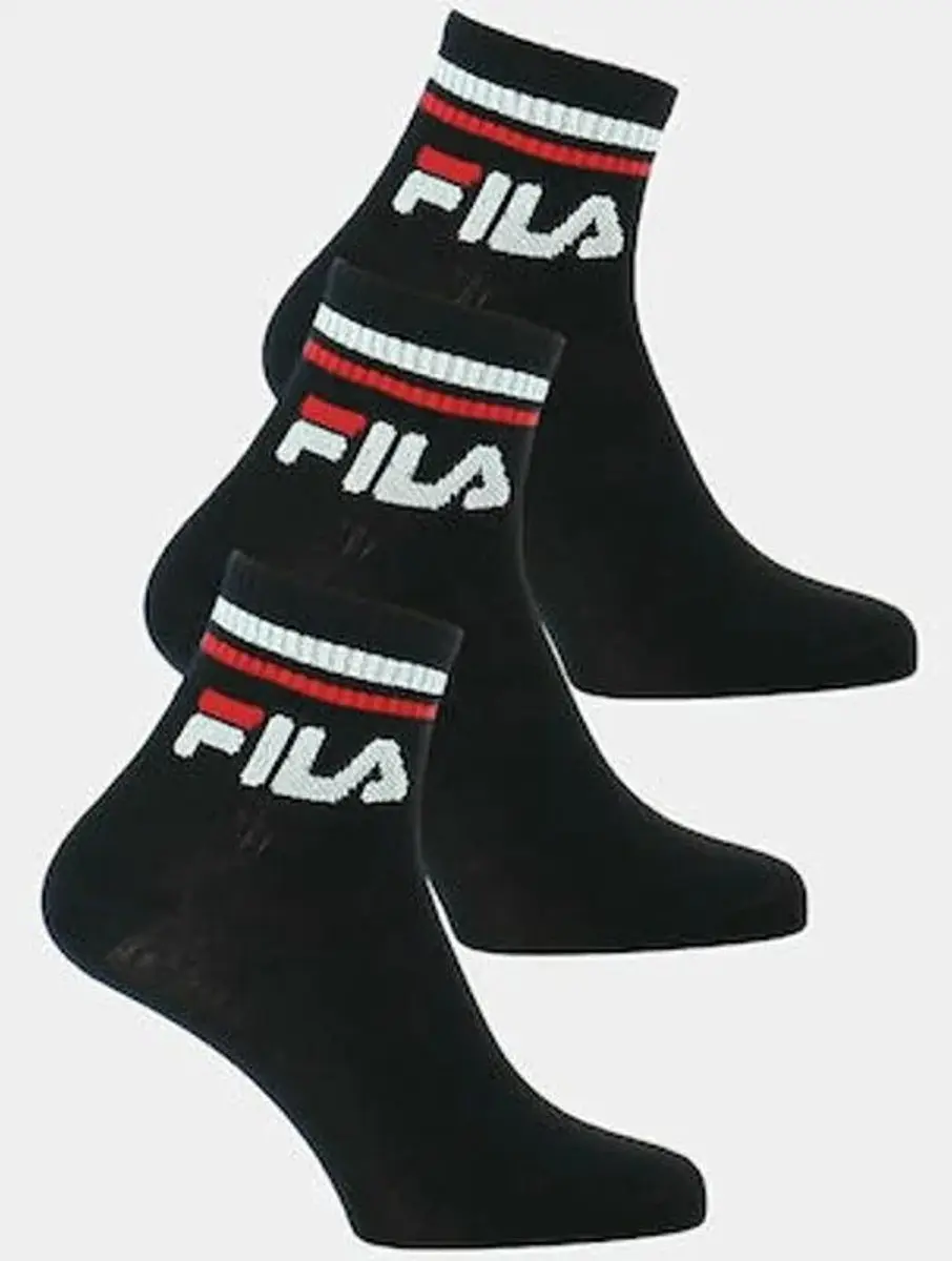 Fila Quarter Plain Sokken - 27-30 Zwart - afbeelding 6 van 6
