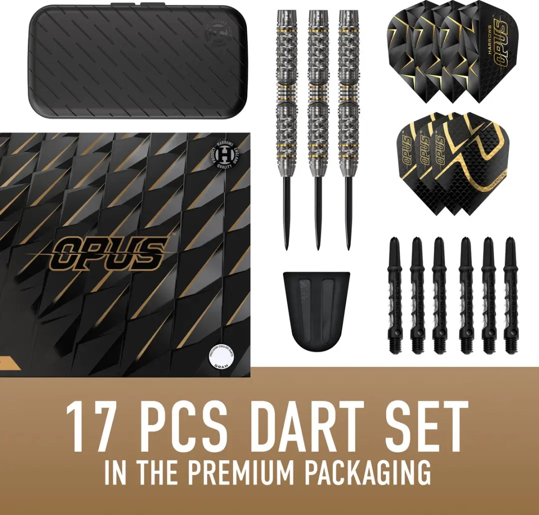 Harrows Opus 90% Tungsten 25gr - 3 Stuks - Zwart