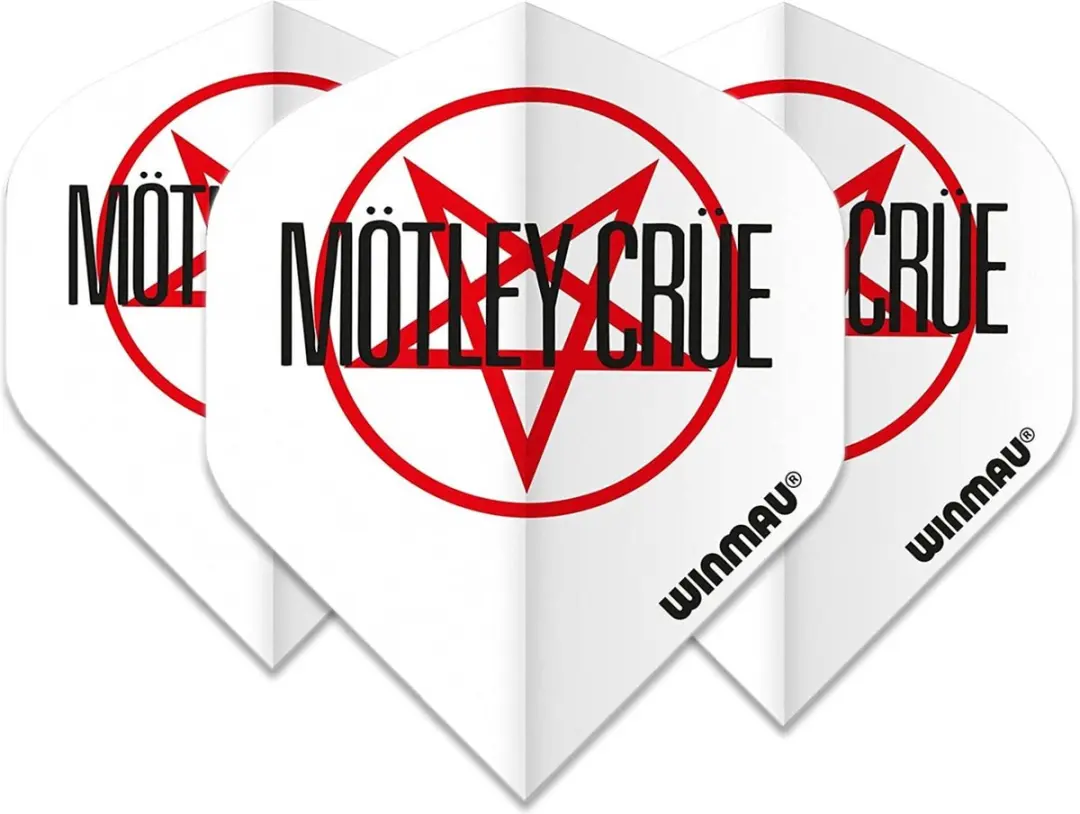 Winmau Rock Legends Motley Crue Dart Flights - 3 Stuks Wit