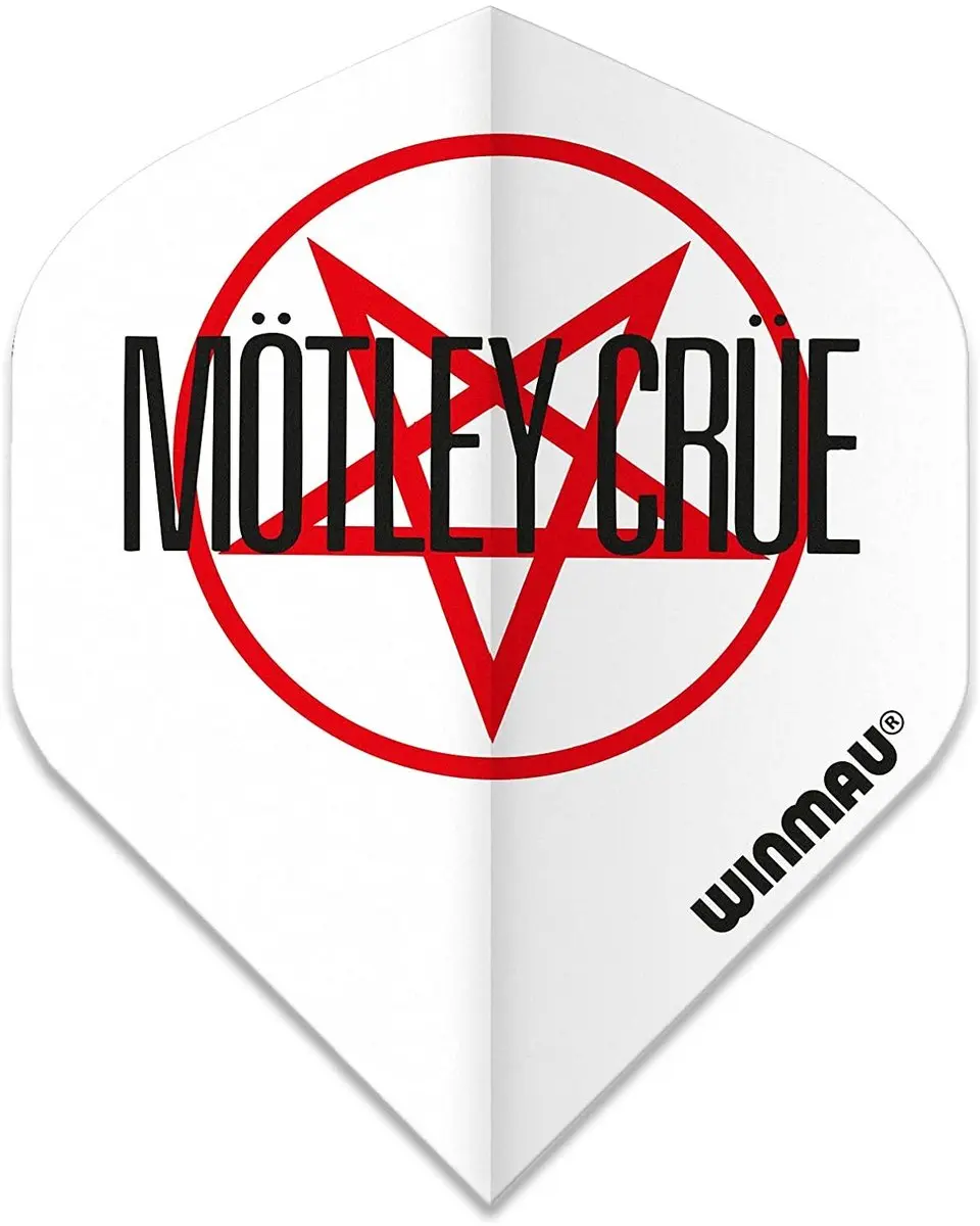 Winmau Rock Legends Motley Crue Dart Flights - 3 Stuks Wit