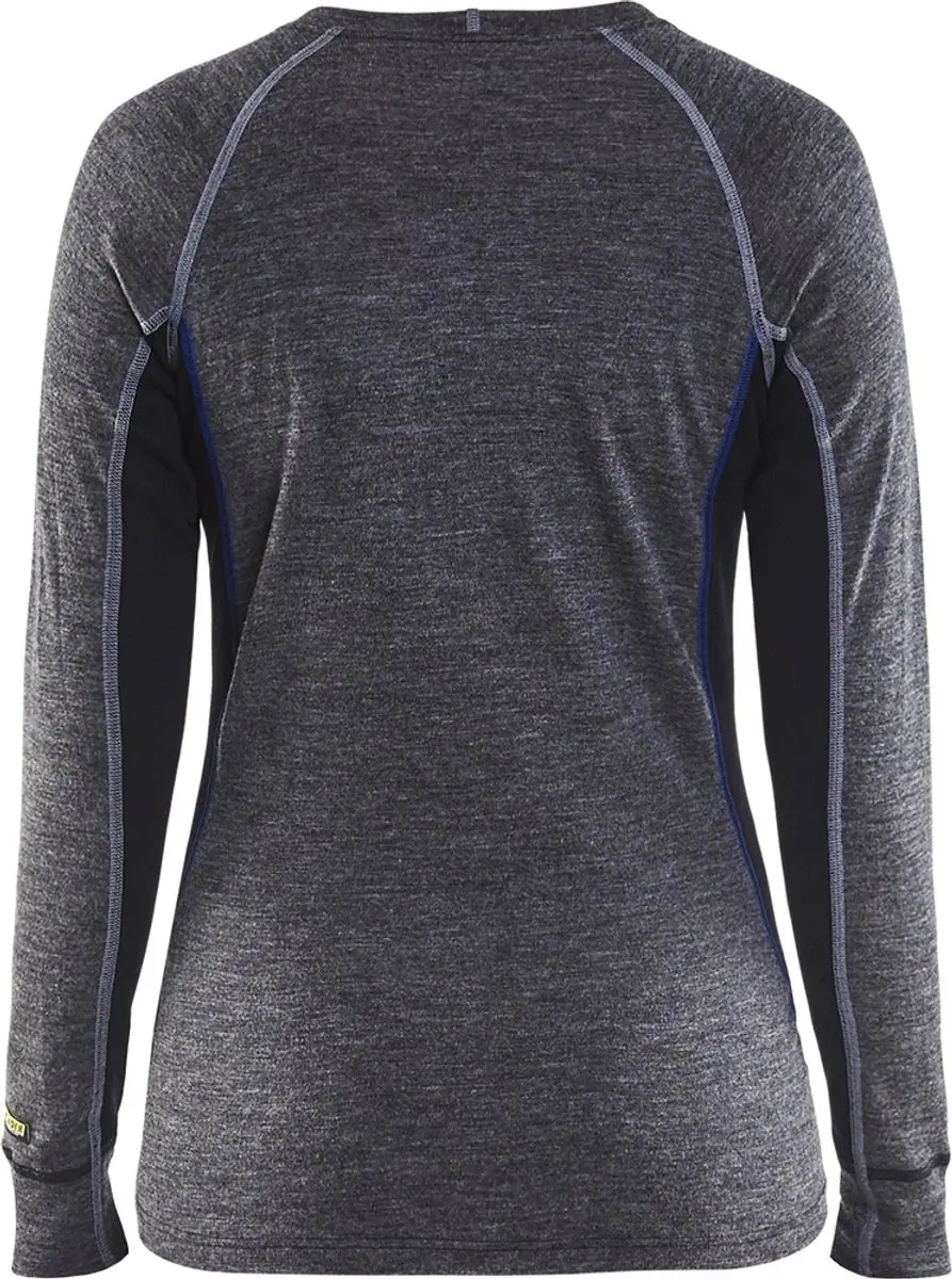 Blåkläder Dames Onderhemd Merino 7200-1732 - Medium Grijs/Zwart