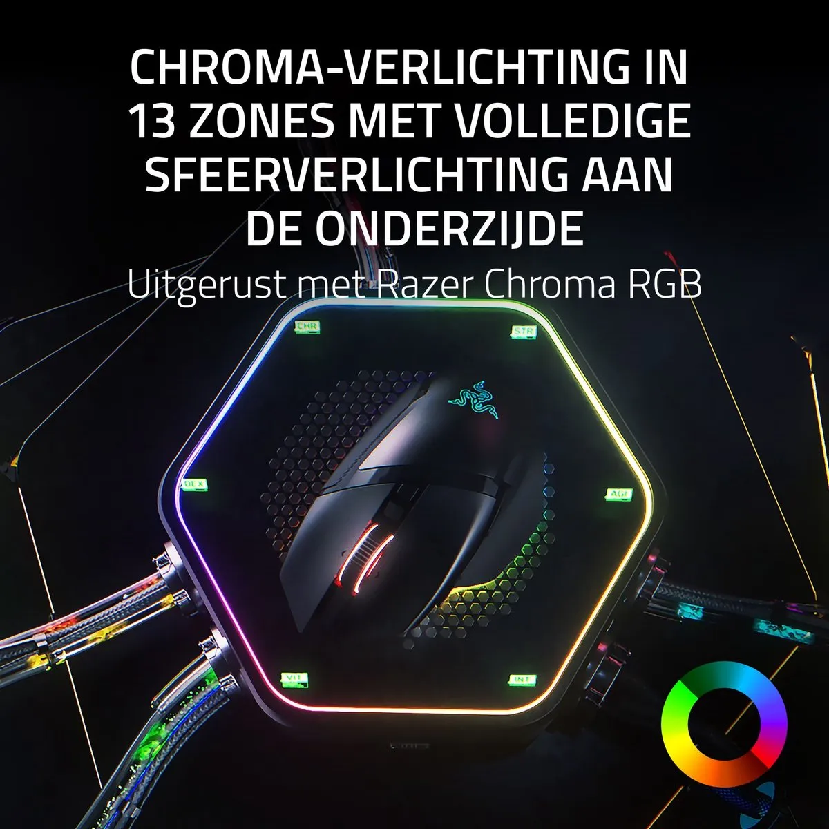 Razer Basilisk V3 Pro RZ01-05240100-R3G1 Draadloze Gaming Muis - 13 Knoppen - Zwart