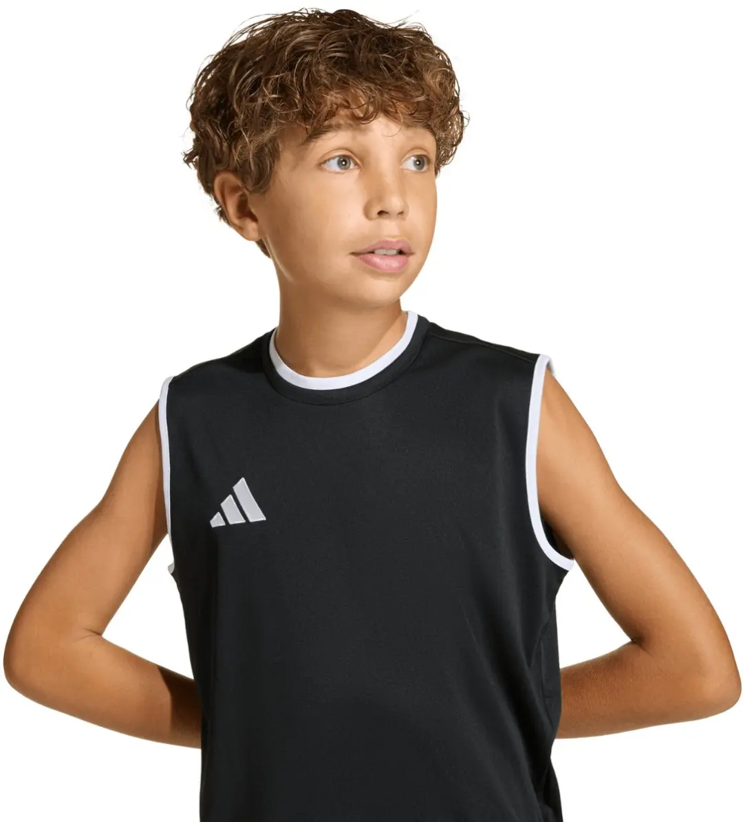 Adidas Entrada 26 Tanktop Kinderen 152 - Zwart/Wit
