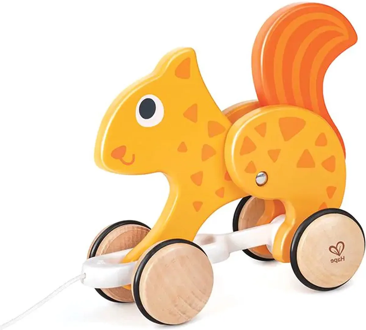 Hape Houten Trekdier Eekhoorn - Oranje