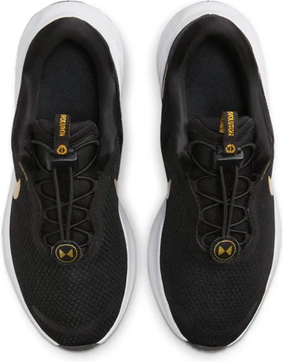 Nike Revolution 7 Easy On FN7999-002 - Dames Schoenen 38 - Zwart/Wit/Goud