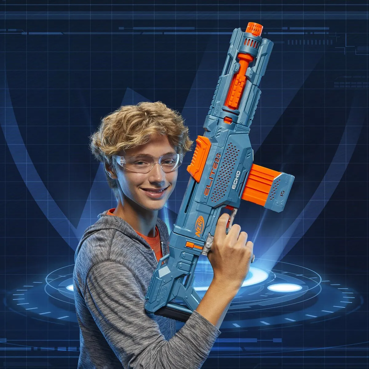 Nerf Elite 2.0 Echo CS E9533EU4 - Blauw/Oranje - afbeelding 6 van 6