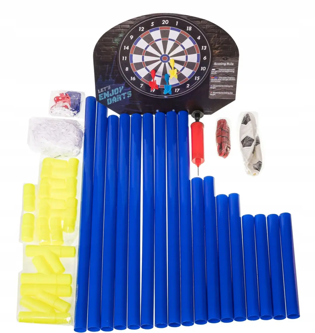 BK 3-in-1 Sportset Voetbaldoel Basketbalring Dartspel