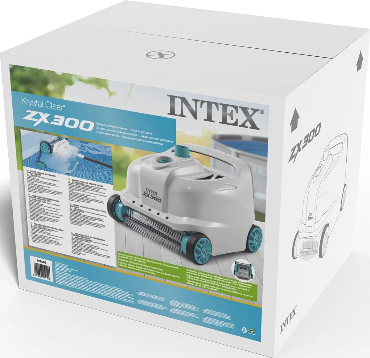 Intex Deluxe Auto Zwembadreiniger ZX300 28005 - Wit/Blauw
