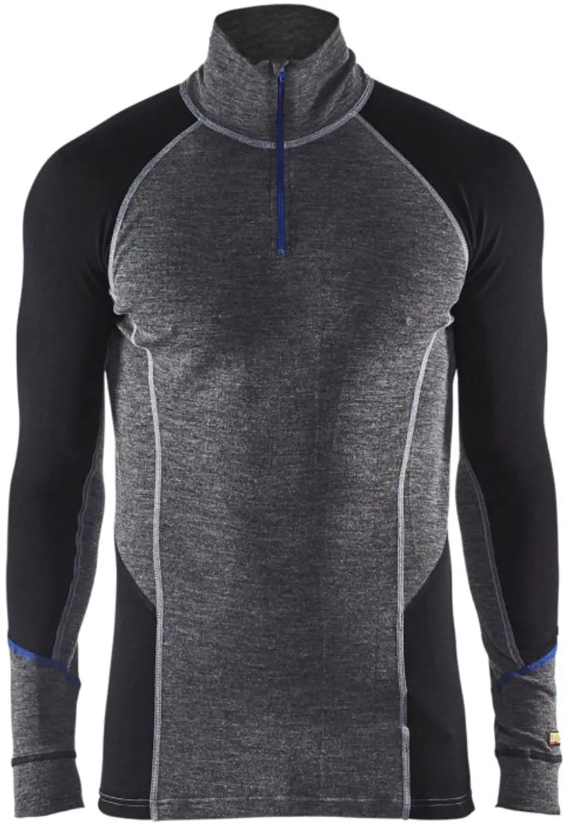 Blåkläder Merino Onderhemd 4899-1732 - XL - Grijs/Zwart