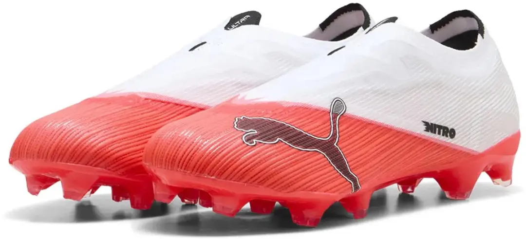 PUMA Ultra Nitro 7 Match Voetbalschoenen - FG/AG - 44.5 - Rood/Wit