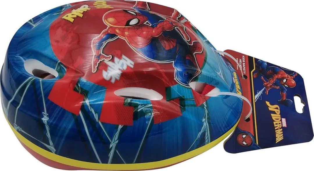 Volare Marvel Spiderman Fietshelm - 51-55cm - Blauw/Rood