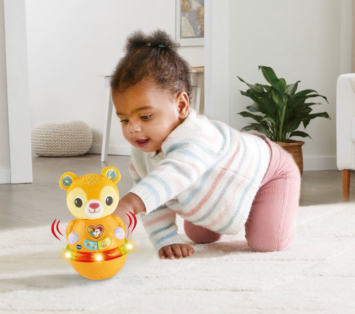 VTech educatief speelgoed - Wiebel & Leer Tuimelbeer multicolor.