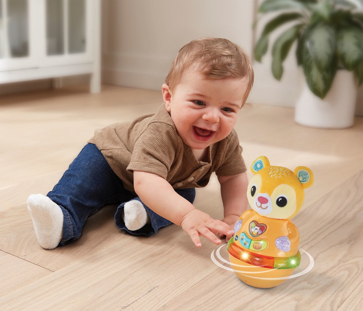 VTech educatief speelgoed - Wiebel & Leer Tuimelbeer multicolor.