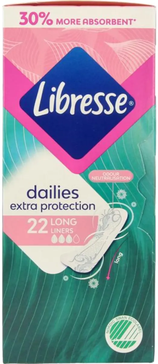 Libresse Inlegkruisjes Extra Protect Long - 22 Stuks