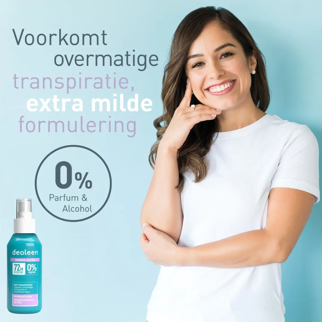 Deoleen Derma-Ultra Anti-transpirant Spray 100ml - 72 uur