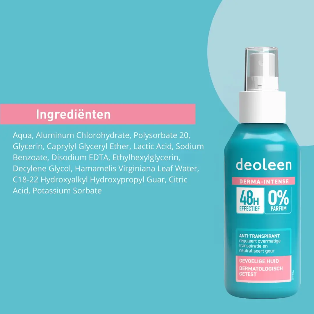 Deoleen Derma-Intense Anti-transpirant Spray 100ml - 48 uur