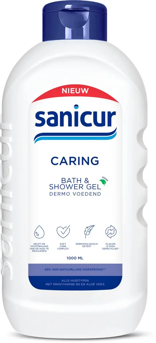 Sanicur Bad & Douche Caring - 4x 1000ml
