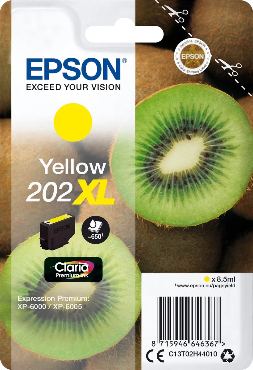 Epson Claria Premium Ink Geel 202XL