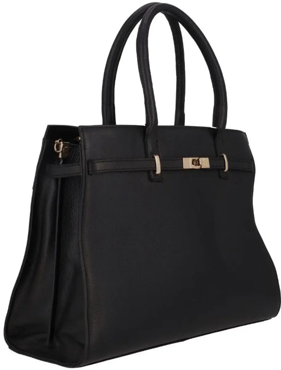 DSTRCT Floater Field Dames Laptoptas 14" - A4 - Leer - Zwart