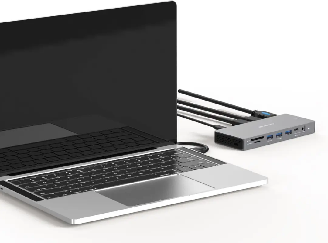 Sandberg 136-61 Laptopdock & Poortreplicator - USB 3.2 Gen 1 - Grijs - afbeelding 6 van 6
