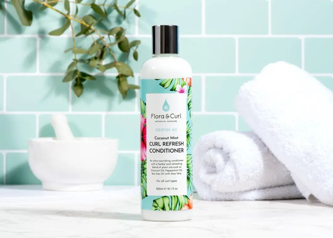 Flora & Curl Coconut Mint Curl Refresh Conditioner 300ml