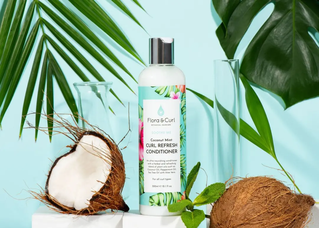 Flora & Curl Coconut Mint Curl Refresh Conditioner 300ml