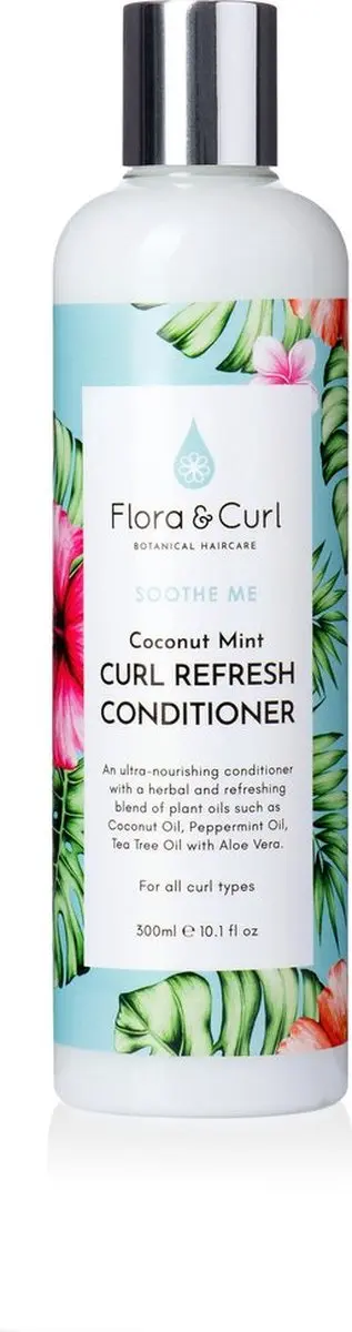 Flora & Curl Coconut Mint Curl Refresh Conditioner 300ml