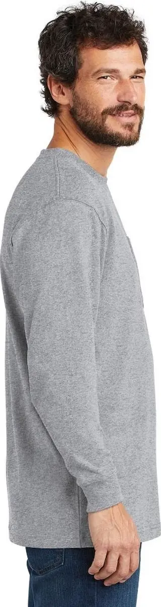 Carhartt Pocket T-Shirt Langmouw Heren Heather Grey M