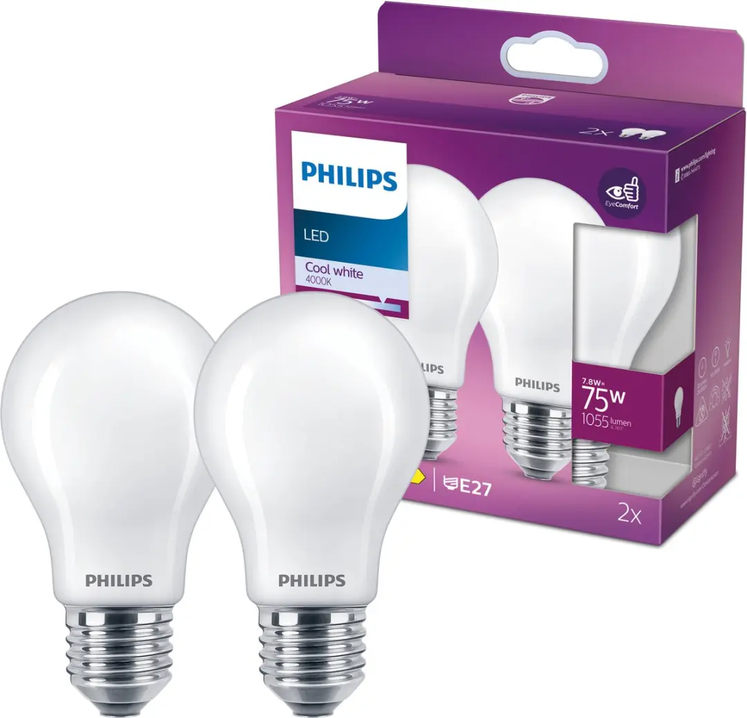 Philips Filamentlamp A60 E27 7.8W