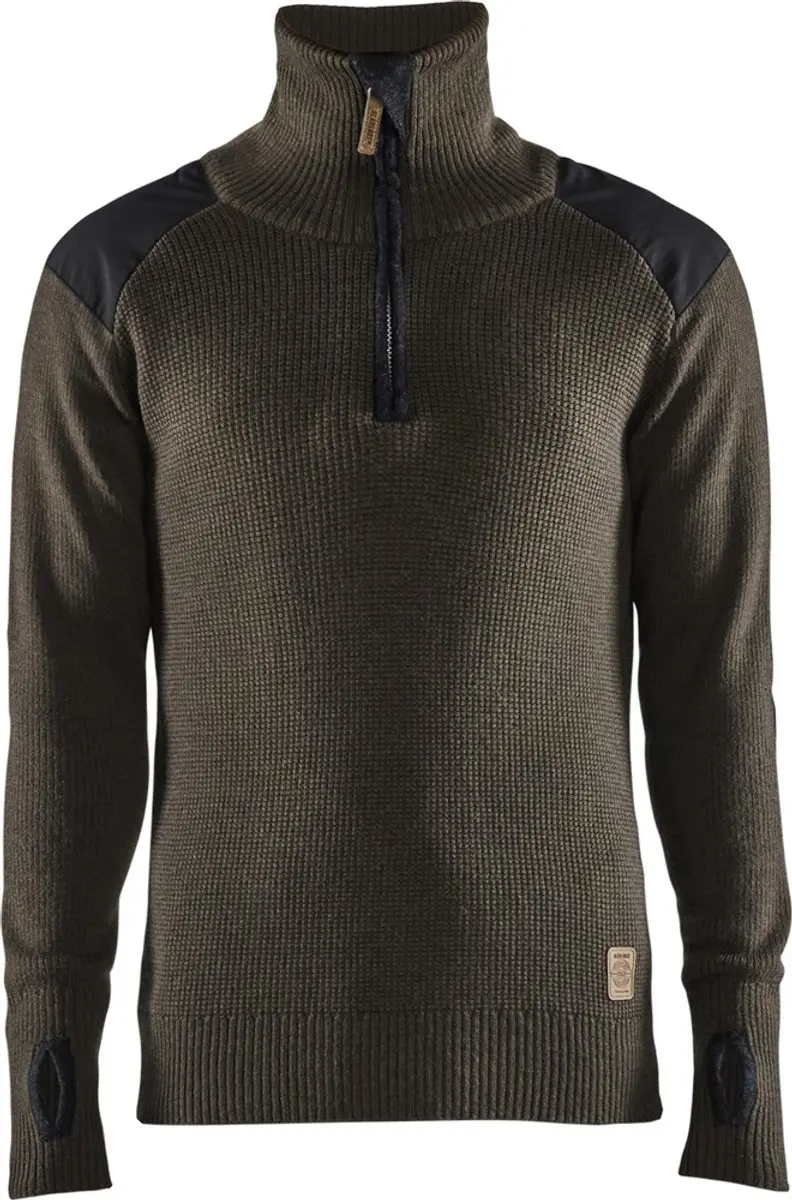 Blåkläder Wollen Sweater 4630-1071 - Groen/Donkergrijs XXL
