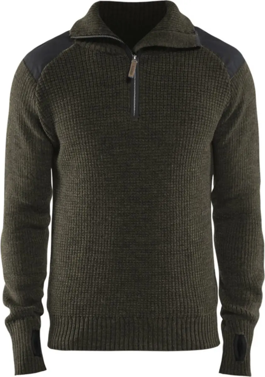 Blåkläder Wollen Sweater 4630-1071 - 4XL - Groen/Donkergrijs