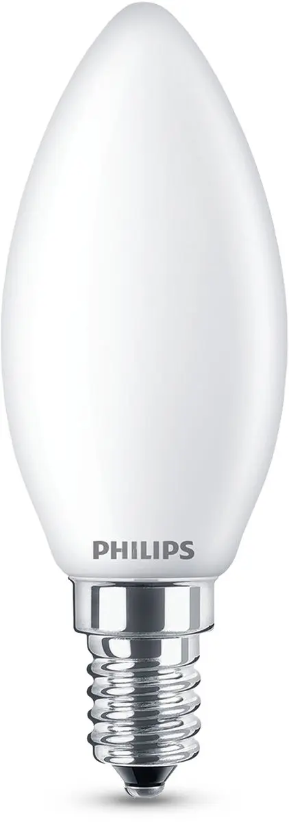 Philips Filamentkaarslamp B35 E14 3.4W - 2 Stuks