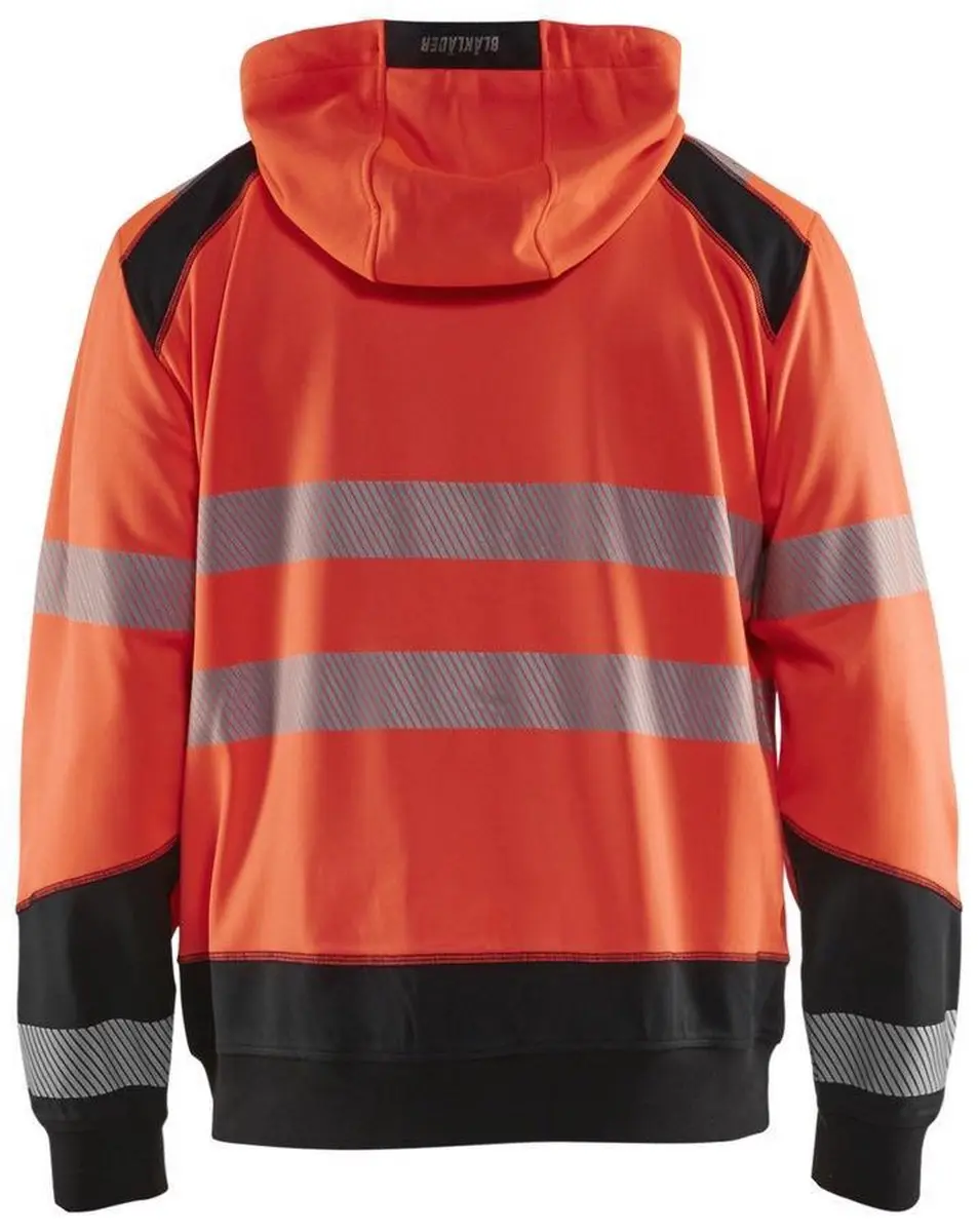 Blåkläder Hooded Sweatshirt High Vis 3546-2528 - Rood/Zwart S