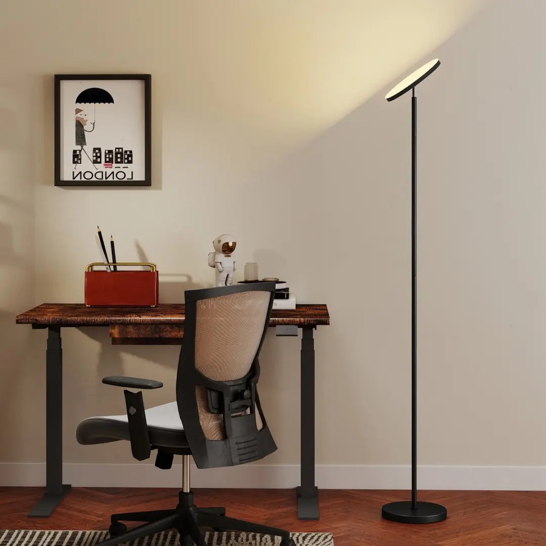 ECTEATOY RGB Vloerlamp 10W - Zwart - afbeelding 6 van 6