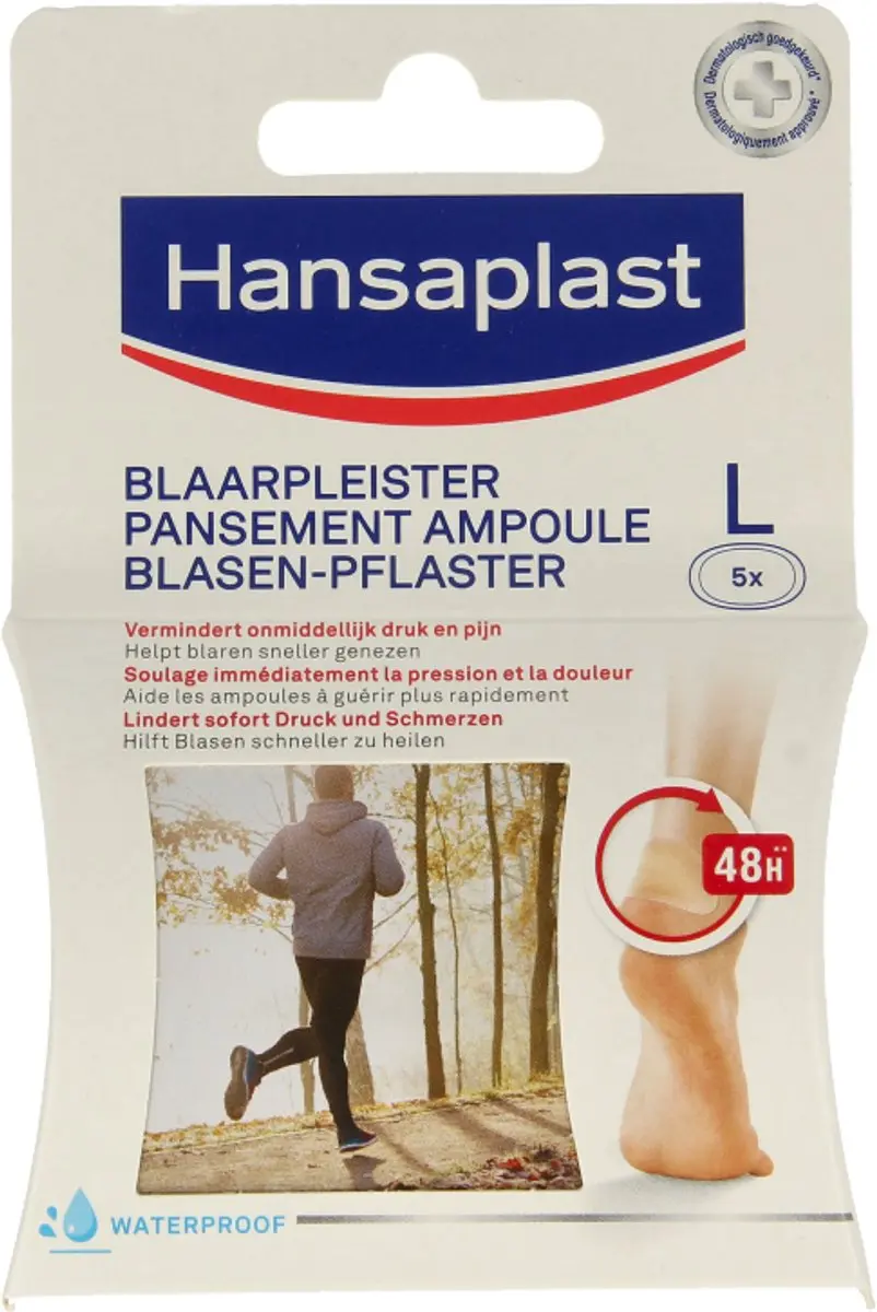 Hansaplast Blaren Pleister Groot L - 5 Stuks - Transparant - afbeelding 6 van 6