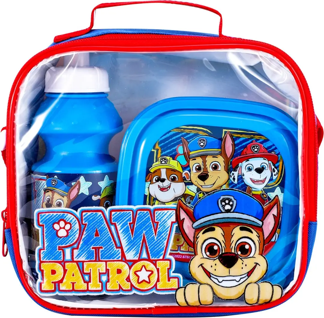 PAW Patrol Lunchset Blauw - Broodtrommel 0,25l & Drinkbeker