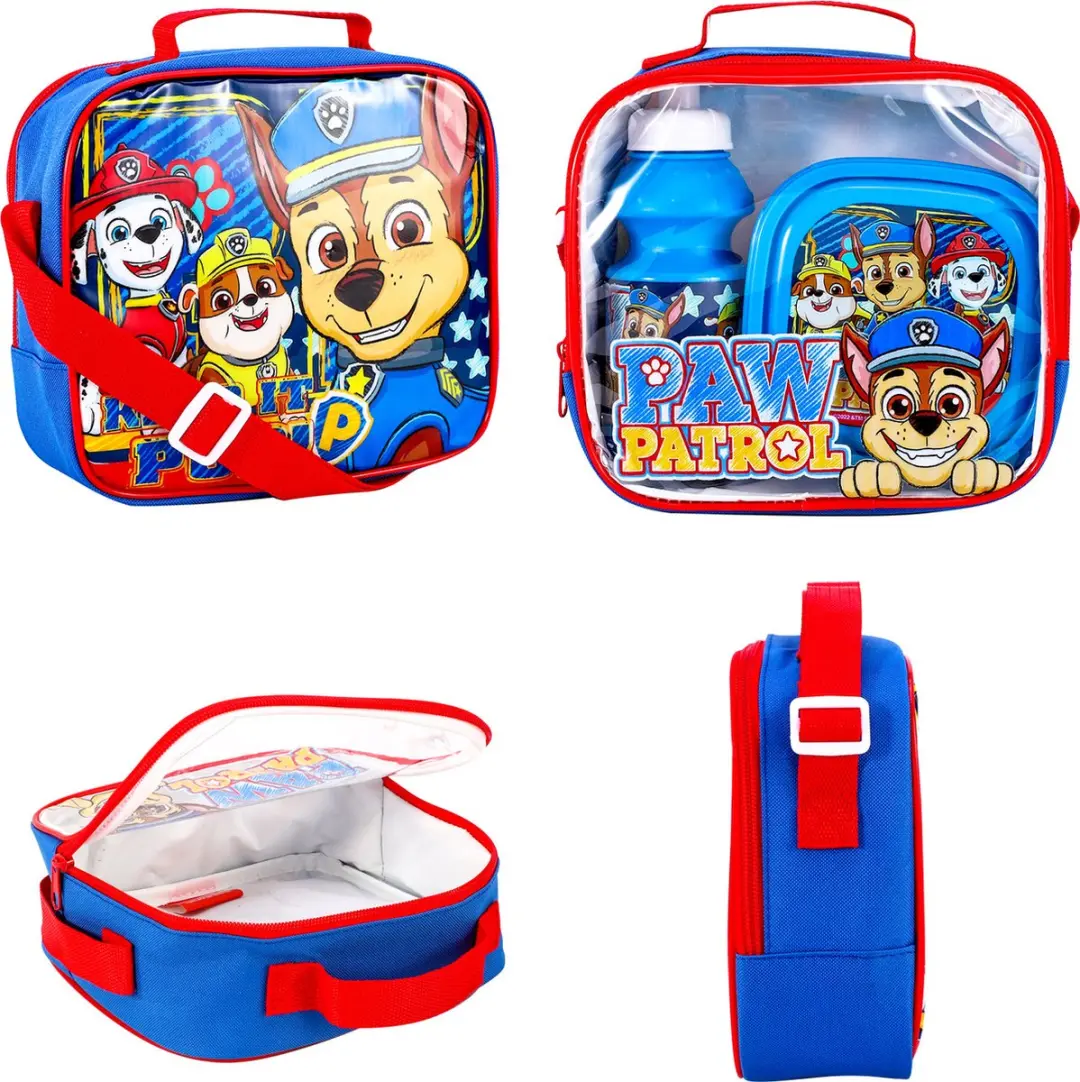 PAW Patrol Lunchset Blauw - Broodtrommel 0,25l & Drinkbeker