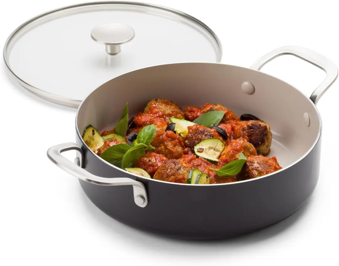 KitchenAid Open Hapjespan 24cm - Zwart