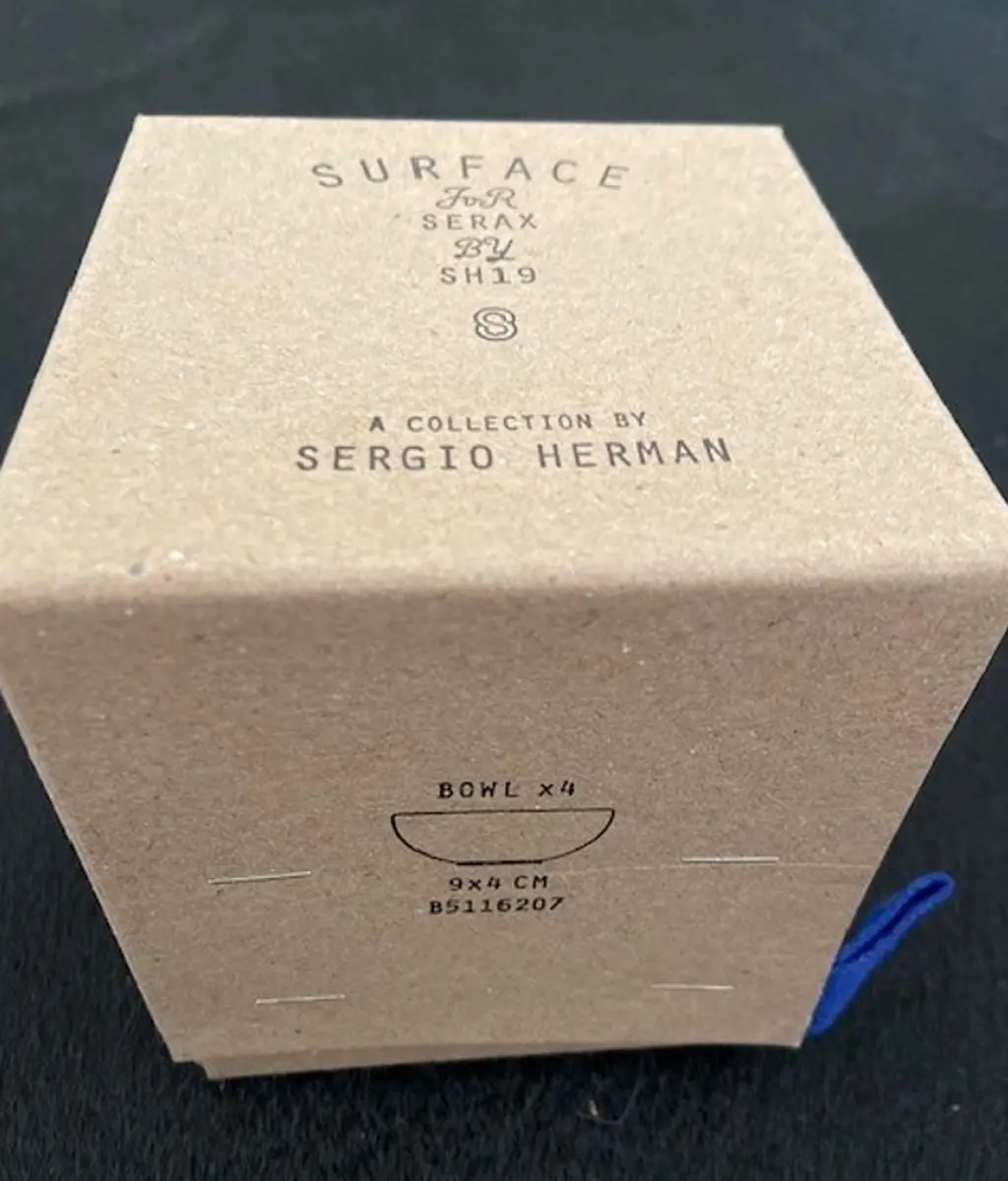 Serax Surface Schaaltje Ø9cm - 4 Stuks - Indi Grey