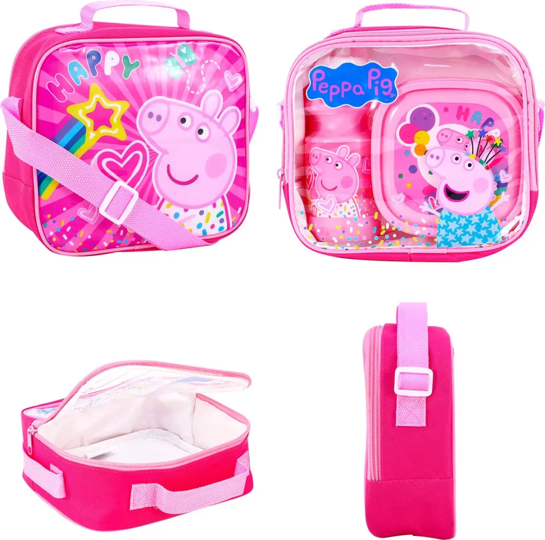 Peppa Pig Stars Lunchset - Roze - 3-delig