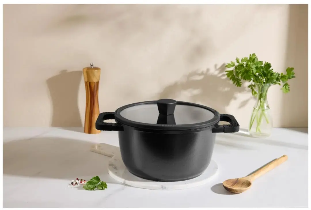 Silvercrest Gegoten Aluminium Kookpan Ø24cm - Antiaanbaklaag - Zwart
