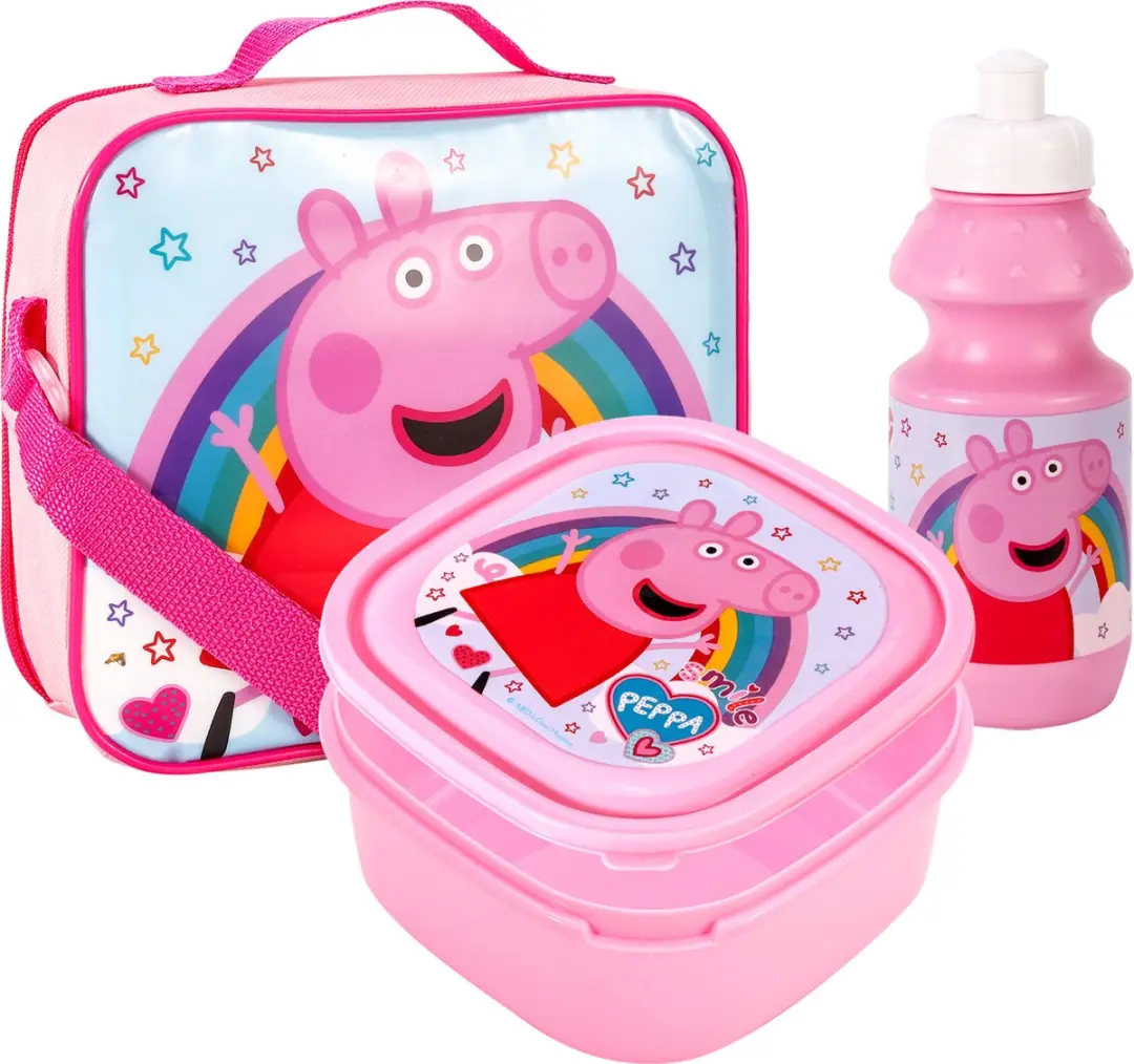 Peppa Pig Regenboog Lunchset
